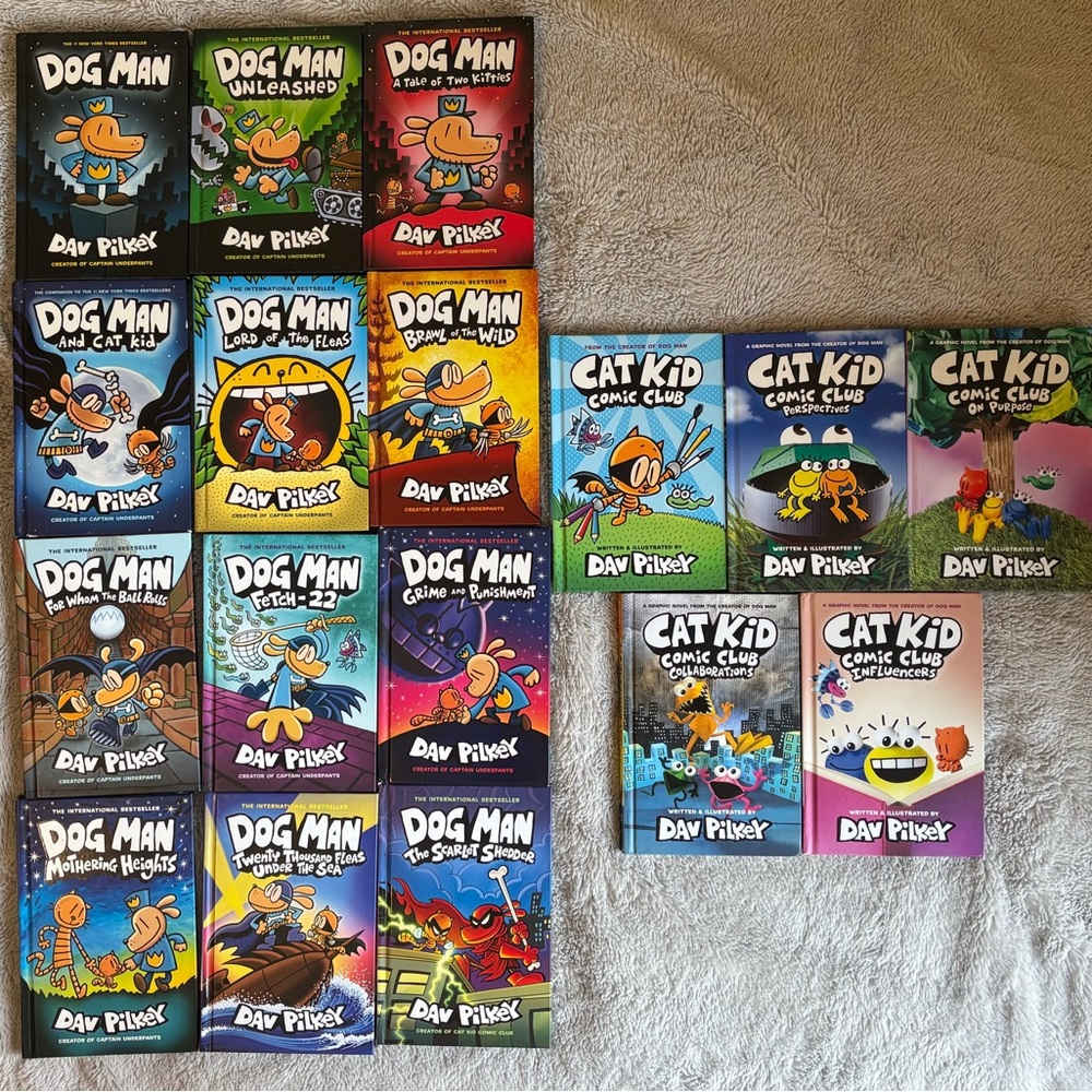 Dog Man and Cat Kid Comic Book Collection